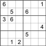 k sudoku 6x6 150x150